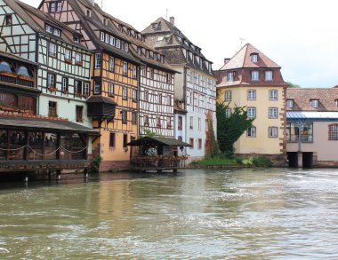 Historic houses in Strasbourg clipart