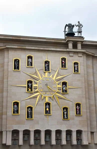 Unusual clock in Brussels — Stock Photo, Image