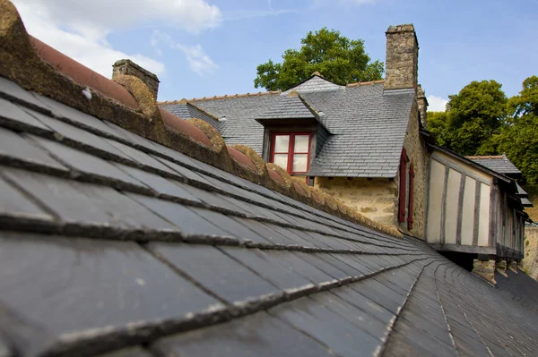 Střecha domu Bretaně — Stock fotografie