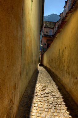 Rope street in Brasov clipart