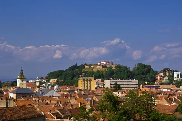 Brasov view with the Citadel — Stock Photo, Image