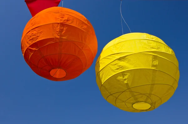 Two party paper lanterns — Stock Photo, Image