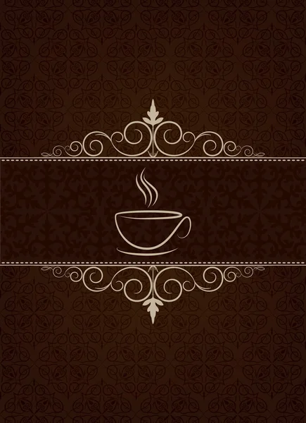 Обложка меню кафе — стоковый вектор