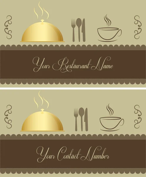 Restaurant card — Stock Vector