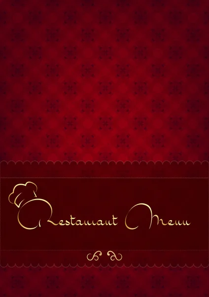 Couverture de menu restaurant — Image vectorielle