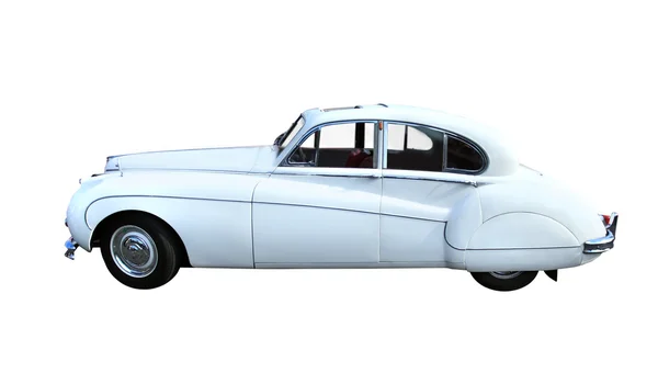 Παλιό αυτοκίνητο πάνω σε λευκό φόντο το — Φωτογραφία Αρχείου