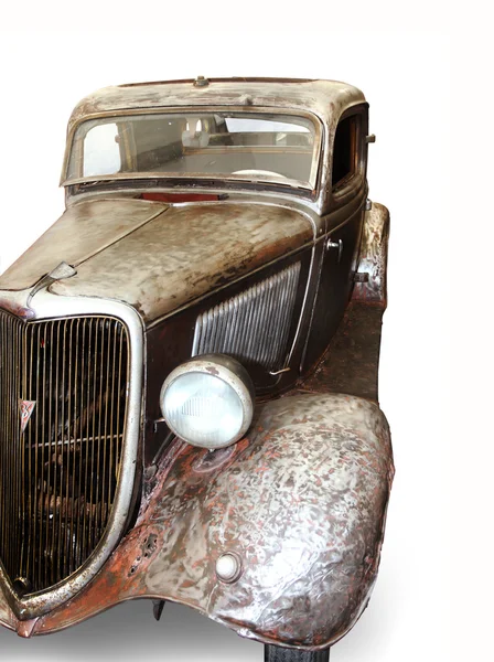 Παλιό αυτοκίνητο για το υπόβαθρο της whitw — Φωτογραφία Αρχείου