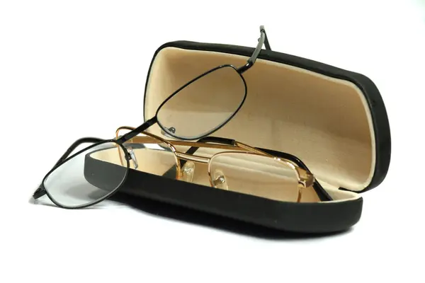 stock image Glasses with spectacle case