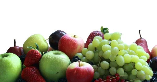 Frutas em fundos brancos — Fotografia de Stock