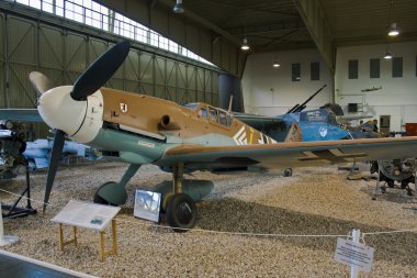 Luftwaffenmuseum, Berlin, Messerschmitt Bf 109G clipart