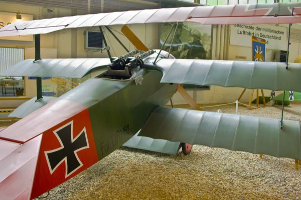 Luftwaffenmuseum, Berlín, fokker dr.i — Stock fotografie