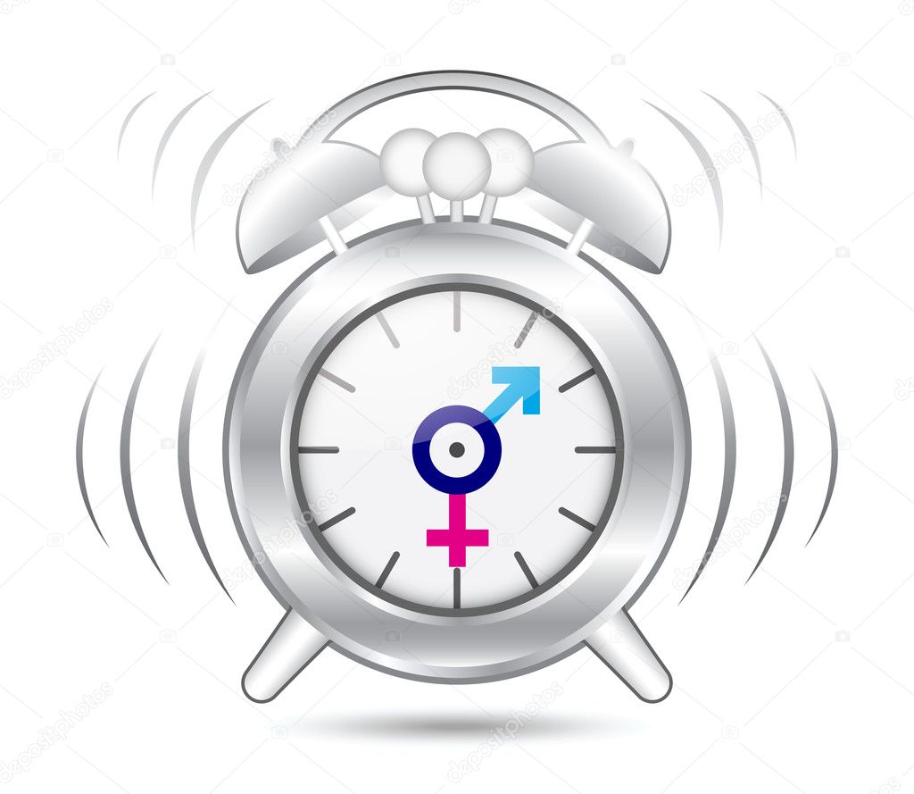 Clock gender symbol
