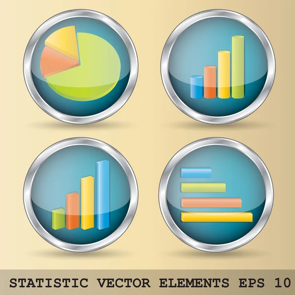 Éléments vectoriels statistiques — Image vectorielle
