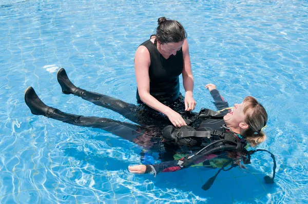Mulheres mergulhadoras — Fotografia de Stock