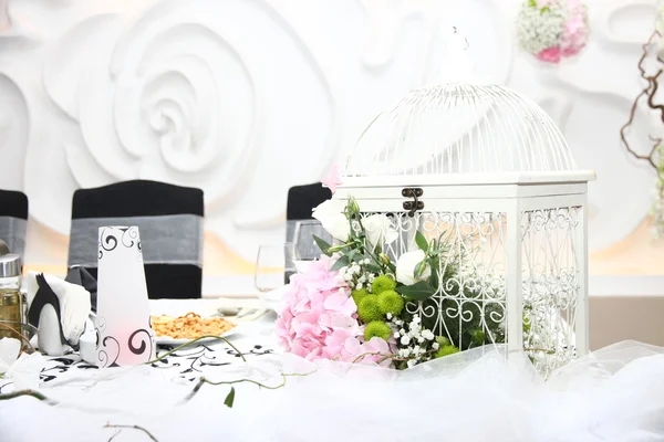 結婚式のテーブルのデザイン ストック画像