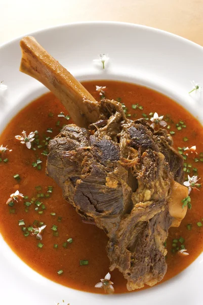 Braised Curried Lamb Shank — Stock Photo, Image