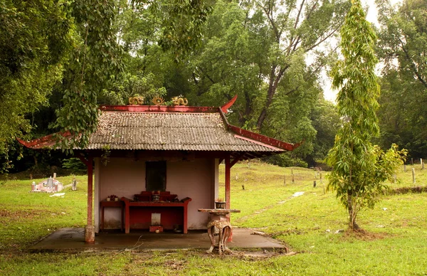 stock image A Buddhist Prayer Hut in a Chinese Cemetery