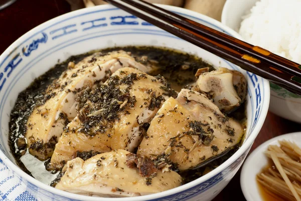 Herbal Drunken Chicken also known as Kacang Ma — Stock Photo, Image