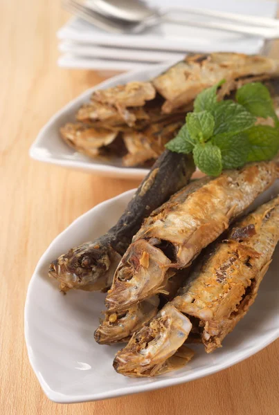Deviled smažené sardinky — Stock fotografie