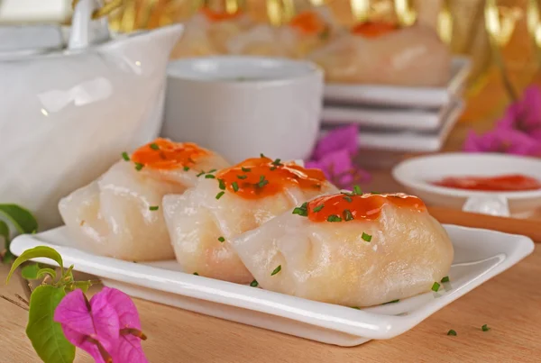 Warzyw dumpling dim sum — Zdjęcie stockowe