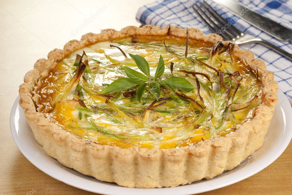 Minced Beef and Leek Quiche