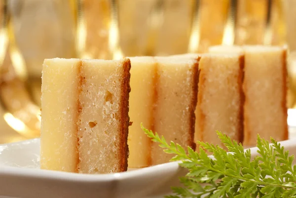Tapioka ciasto znany również jako bingka ubi kayu — Zdjęcie stockowe