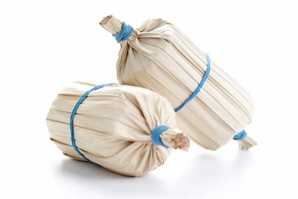 Balachan Wrapped in Dried Coconut Leaves — Stock Photo, Image