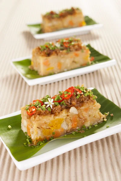 Savory Yam and Sweet Potato Cake — Stock Photo, Image
