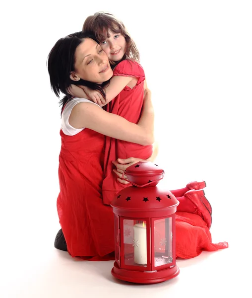 Happy mother and the daughter — Stock Photo, Image