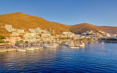 Merichas port, Kythnos island, Cyclades, Greece clipart