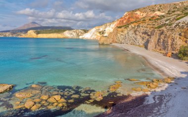 fyriplaka beach, milos island, cyclades, Yunanistan