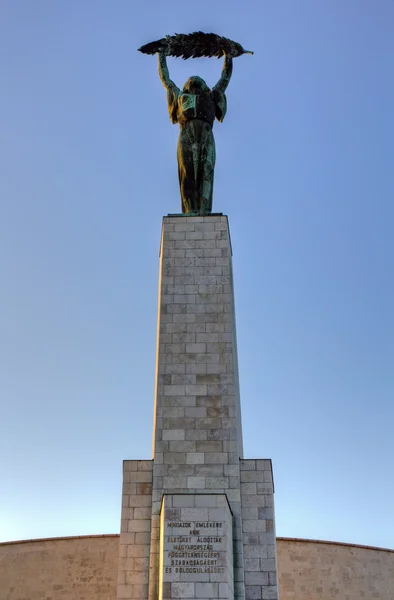 Socha svobody, gellert hill, Budapešť, Maďarsko — Stock fotografie
