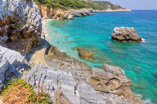 Mylopotamos beach, pelio, Thessalien, Grekland — Stockfoto