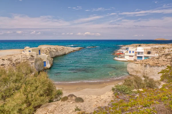 希腊，米洛斯岛 mytakas 海滩 — 图库照片