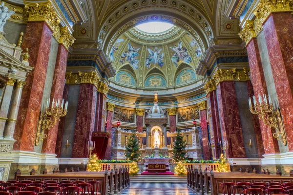 Saint stephen wnętrze bazyliki, Budapeszt — Zdjęcie stockowe