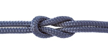 Reef knot isolated clipart
