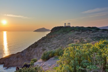 Poseidon Tapınağı, sounio, sadece gün batımına