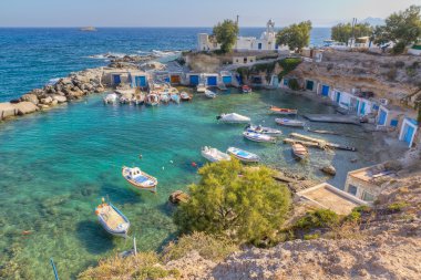 Mantrakia, Milos island, Cyclades, Greece clipart