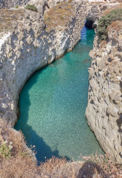 Papafragas cove, Milos island, Cyclades, Grécia — Fotografia de Stock