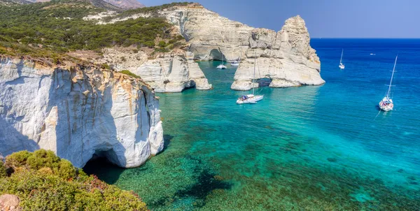 Kleftiko, milos island, Kykladerna, Grekland — Stockfoto