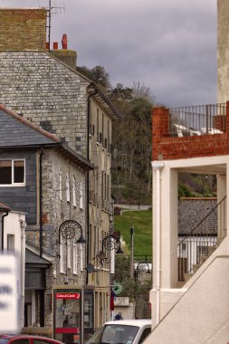 sokak sahne, lyme regis, dorset