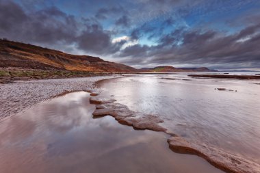 Jurassic kıyı şeridi, lyme regis, dorset