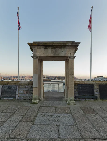 Mayflower Steps Arch, Plymouth, UK — Stock Photo, Image