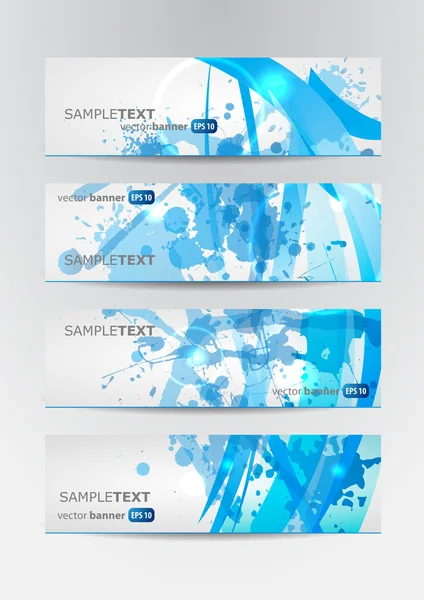 Abstract blue banners — Stockvector