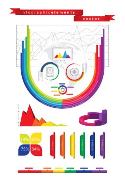 teknoloji Infographic öğeleri