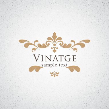 Vinatge vector floral frame clipart