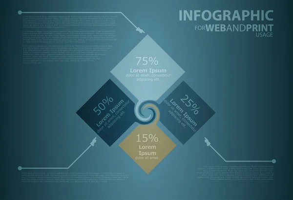 Infographic element för webb och print användning — Stock vektor