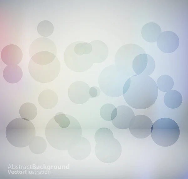 Färgabstrakt med transparenta bubblor. Vektor bakgrund. — Stock vektor