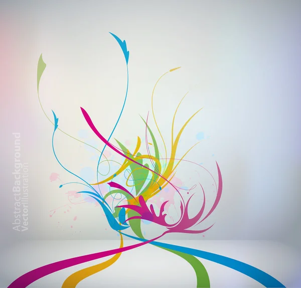 Modèle floral coloré — Image vectorielle