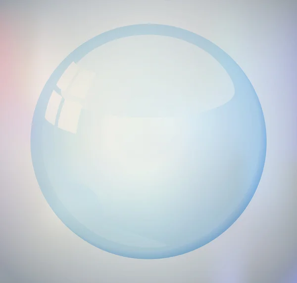 Burbuja sobre un fondo de color — Vector de stock